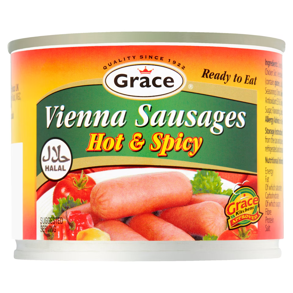 Grace Vienna Sausages - Hot & Spicy 200g (3 tokens)