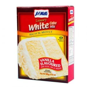 JF Mills White Cake Mix 500g (3 tokens)