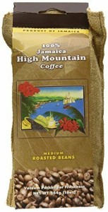 Jamaican High Mountain Roasted Coffee Bean Burlap Bag