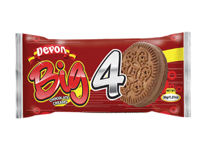 Devon Big 4 Chocolate Biscuits 34g (Twin Pack)