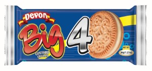 Devon Big 4 Sandwich Custard Cookies 34g (Twin Pack)
