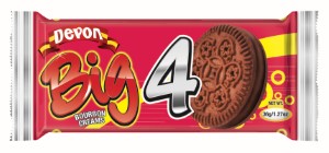 Devon Big 4 Sandwich Bourbon Biscuit 34g (Twin Pack)