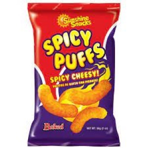 Sunshine Snacks Cheese Puffs Spicy 56g (Twin Pack)