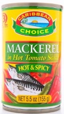 Caribbean Choice Hot & Spcy Mckerel 5.5z