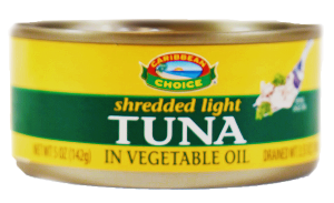 Caribbean Choice Shredded Tuna Oil 142g