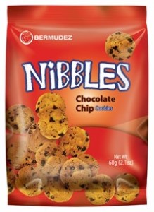 Bermudez Nibbles Chocolate Chip Cook 60g (Twin Pack)