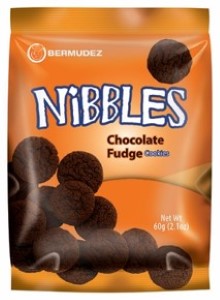 Bermudez Nibbles Chocolate Fudge 60g (Twin Pack)