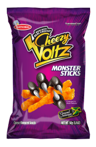 National Cheesy Volt Monster Sticks 25g (Twin Pack)