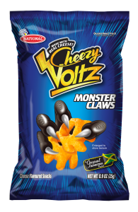 National Cheesy Volt Monster Claws 25g (Twin Pack)