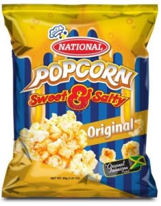 National Sweet & Salty Popcorn Orig 50g (Twin Pack)