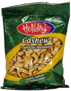 Holiday Cashews Lightly Salted 95g