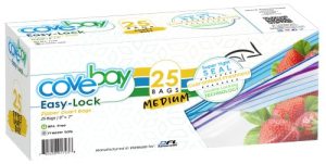 Covebay Quart Medium Double Lock Zipper