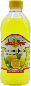 Island Spice Lemon Juice 16oz