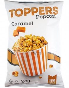 Toppers Popcorn Caramel Snacks 28g (Twin Pack)