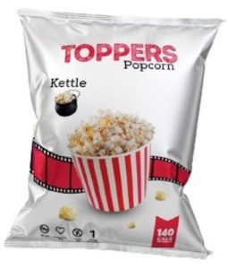 Toppers Popcorn Kettlecorn Snacks 28g (Twin Pack)