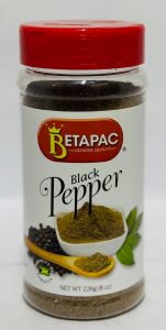 Betapac Black Pepper Jar 226g