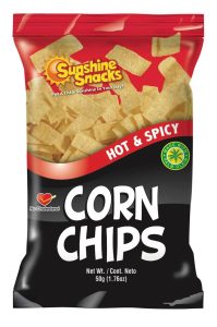 Sunshine Corn Chips Hot & Spicy 50g (Twin Pack)